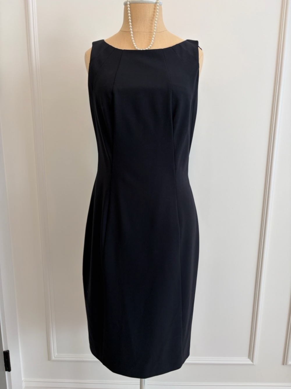BOSS Navy Wool Sheath Dress, 4, EUC, from Sak’s